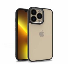 iPhone 13 Pro Kılıf Kamera Çıkıntılı Arkası Şeffaf Köşeleri Parlak Renkli Işlemeli Flora Kapak
