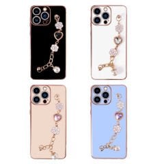 iPhone 13 Pro Max Kılıf El Tutamaçlı Kamera Korumalı Taka Silikon Kapak