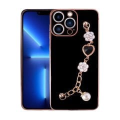 iPhone 13 Pro Max Kılıf El Tutamaçlı Kamera Korumalı Taka Silikon Kapak