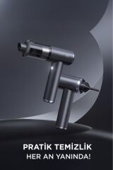 Araç İçi Süpürge 22.000PA Süper Güçlü Emiş USB-C Şarjlı Mini 8000 Mah Araba El Süpürgesi LT102