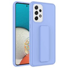 Samsung Galaxy A33 5G Qstand Kapak kılıf Lila