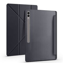 Samsung Galaxy Tab S9 Ultra Kılıf Tri Folding Kalem Bölmeli Standlı Kılıf