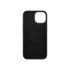 iPhone 15 Plus Kılıf Kablosuz Şarj Özellikli Karbon Fiber Görünümlü Antina Kapak