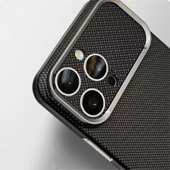 iPhone 16 Pro Max Uyumlu İphone 17 Görünümlü MagSafe Şarj Özellikli Kılıf Premium Paris Zerre Sert PC Kapak