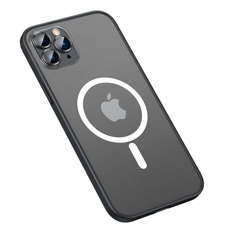 iPhone 12 Pro Kılıf Mokka Wireless Kapak Siyah