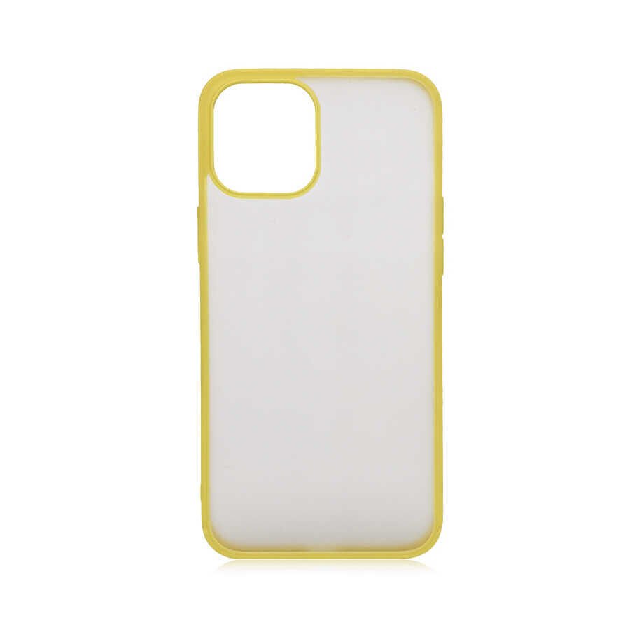 iPhone 12 Pro Max Kılıf Mess Kapak Sarı