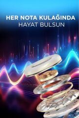 Kablosuz RGB Işıklı Kulak Üstü Bluetooth Kulaklık Beyaz