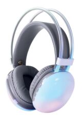 Kablosuz RGB Işıklı Kulak Üstü Bluetooth Kulaklık Beyaz
