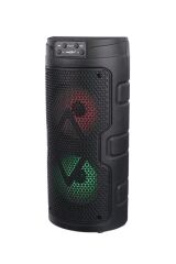 1926 Kablosuz Mikrofonlu RGB Ledli USB/TF/Radyolu Taşınabilir Bluetooth Hoparlör Parti Speaker