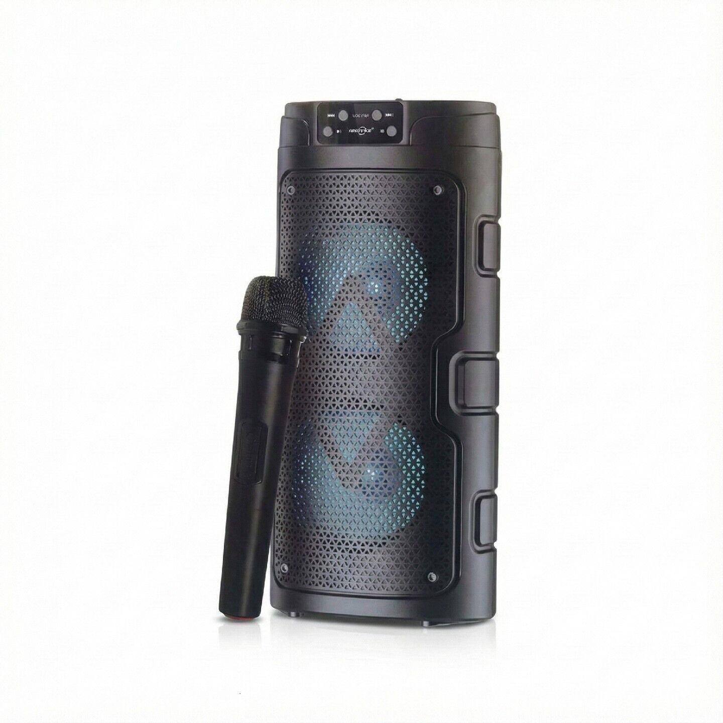 1926 Kablosuz Mikrofonlu RGB Ledli USB/TF/Radyolu Taşınabilir Bluetooth Hoparlör Parti Speaker