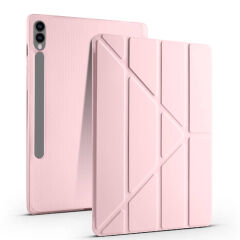 Samsung Galaxy Tab S9 Plus Kılıf Tri Folding Kalem Bölmeli Standlı Kılıf