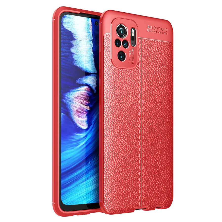Xiaomi Poco M5S Kılıf Niss Silikon Kapak Kırmızı