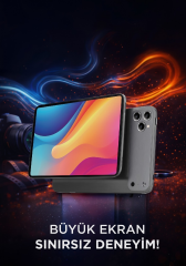 Android Tablet Kalem Klavye Mouse Full Set SIM Kartlı BTK Kayıtlı 10.1 İnç T17 Pro Max Koyu Gri