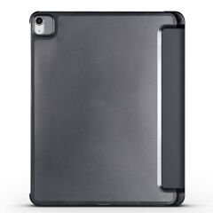 iPad Pro 12.9 2022 M2 Smart Cover Kalem Bölmeli Standlı 1-1 Kılıf Gri