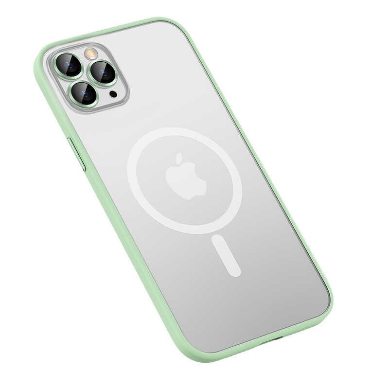 iPhone 12 Pro Kılıf Mokka Wireless Kapak Yeşil
