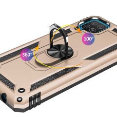 Samsung Galaxy M32 Kılıf Vega Tank Sert Yüzüklü Standlı Zırh Koruma Kapak