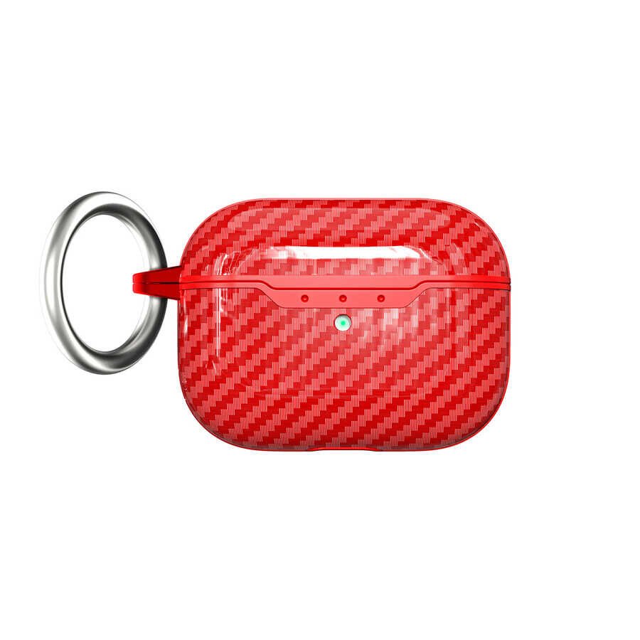 Airpods Pro 2 Kılıf Airbag 04 Silikon Kırmızı