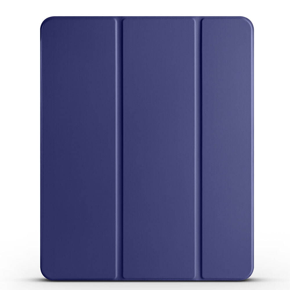 iPad Pro 12.9 2022 M2 Smart Cover Kalem Bölmeli Standlı 1-1 Kılıf Lacivert