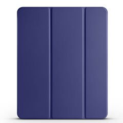iPad Pro 12.9 2022 M2 Smart Cover Kalem Bölmeli Standlı 1-1 Kılıf Lacivert