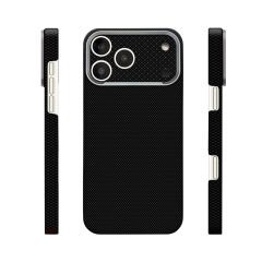 iPhone 17 Pro Uyumlu  400D MagSafe Şarj Özellikli Kılıf Premium Paris Zerre Sert PC Kapak
