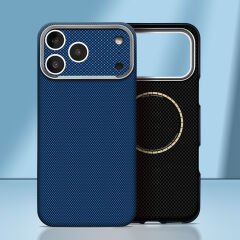 iPhone 17 Pro Uyumlu  400D MagSafe Şarj Özellikli Kılıf Premium Paris Zerre Sert PC Kapak