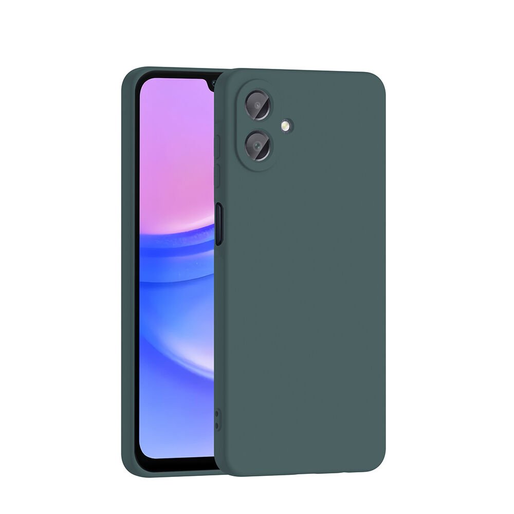 Samsung Galaxy A07 Kılıf Kamera Korumali Mara Lansman Kapak Koyu Yeşil