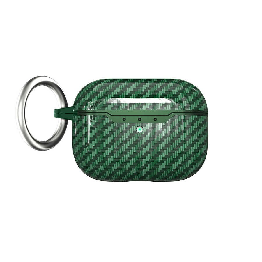 Airpods Pro 2 Kılıf Airbag 04 Silikon Koyu Yeşil