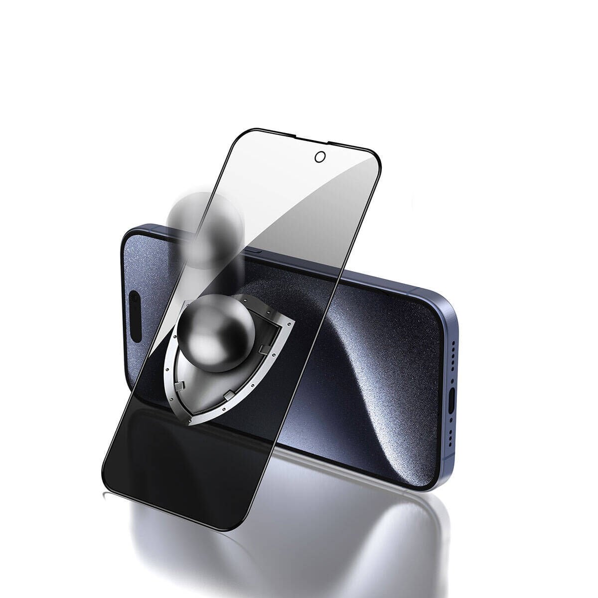 iPhone 15 Plus Rika Premium Hayalet Privacy Temperli Cam Ekran Koruyucu