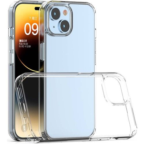 iphone 15 Plus Kamera Korumalı Şeffaf Yumuşak Süper Silikon