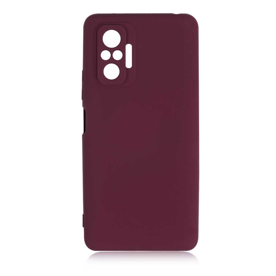 Xiaomi Redmi Note 10 Pro Kılıf Kamera Korumali Mara Lansman Kapak Koyu Mor