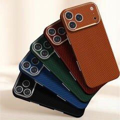 iPhone 17 Pro Max Uyumlu  400D MagSafe Şarj Özellikli Kılıf Premium Paris Zerre Sert PC Kapak