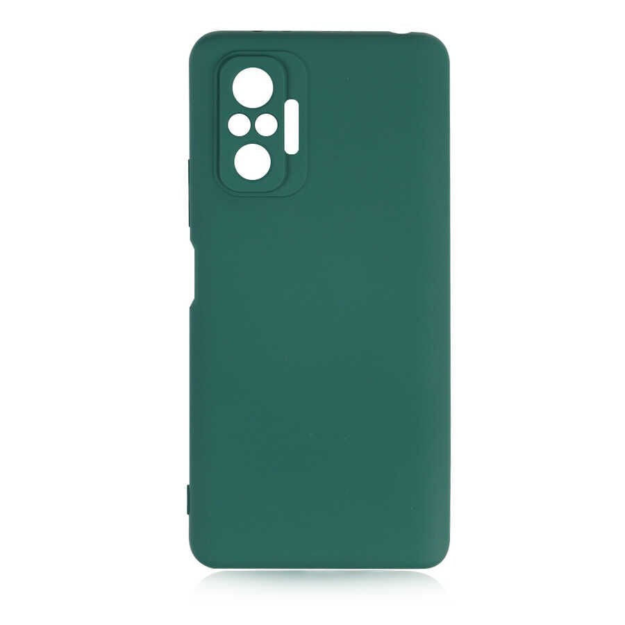 Xiaomi Redmi Note 10 Pro Kılıf Kamera Korumali Mara Lansman Kapak Koyu Yeşil