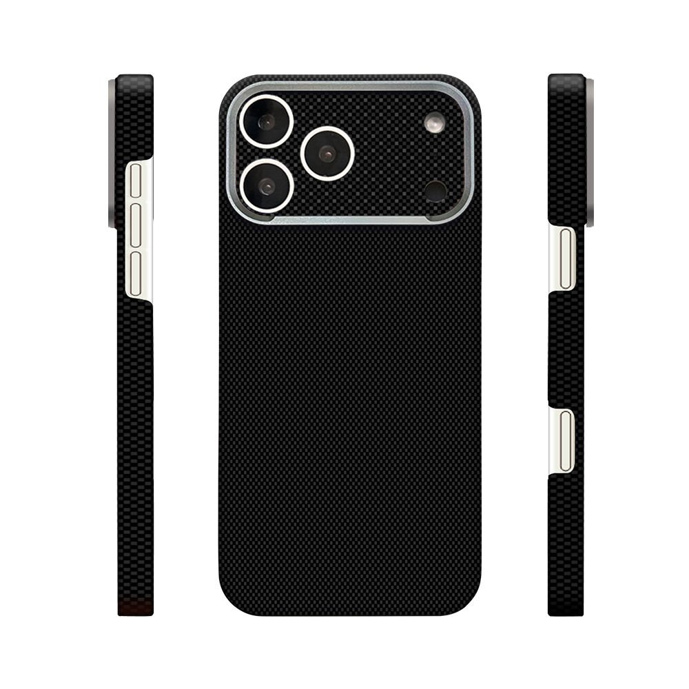 iPhone 17 Pro Max Uyumlu  400D MagSafe Şarj Özellikli Kılıf Premium Paris Zerre Sert PC Kapak Siyah