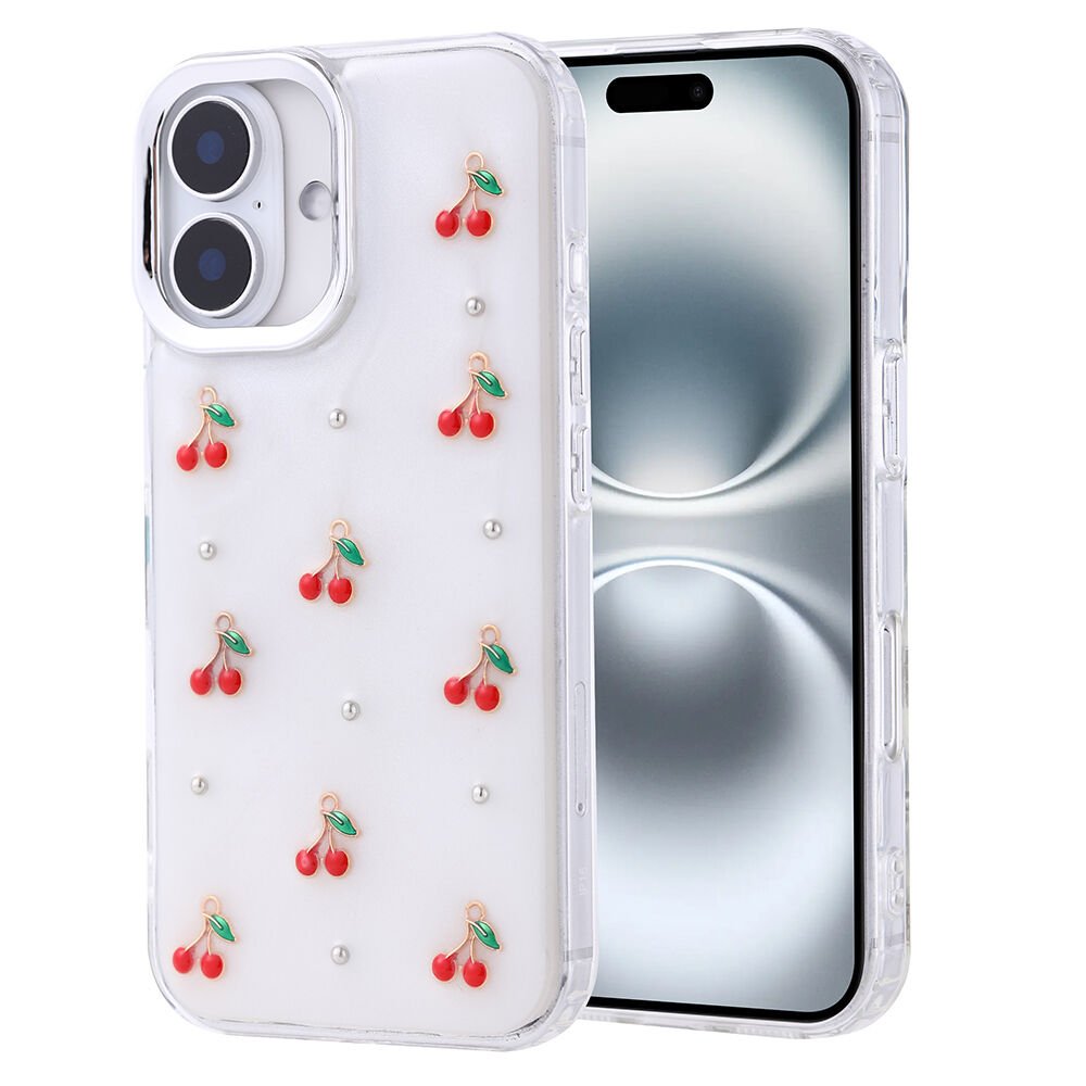 iPhone 16 Kılıf Airbag Tasarımlı Simli Şeffaf Kutup Kapak