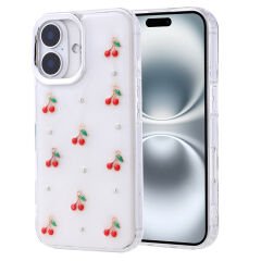 iPhone 16 Kılıf Airbag Tasarımlı Simli Şeffaf Kutup Kapak