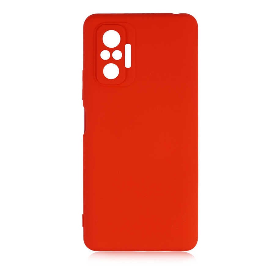 Xiaomi Redmi Note 10 Pro Kılıf Kamera Korumali Mara Lansman Kapak Kırmızı