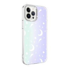 iPhone 13 Pro Kılıf M-Blue Desenli Kapak