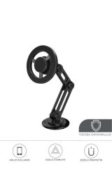 052 Metal Manyetik Telefon Tutucu – Güçlü Mıknatıslı, 360° Hareketli