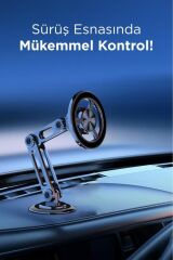 052 Metal Manyetik Telefon Tutucu – Güçlü Mıknatıslı, 360° Hareketli