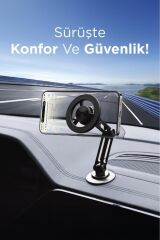 052 Metal Manyetik Telefon Tutucu – Güçlü Mıknatıslı, 360° Hareketli