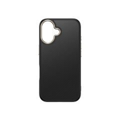 iPhone 16 Plus Kılıf Kablosuz Şarj Özellikli Karbon Fiber Görünümlü Antina Kapak