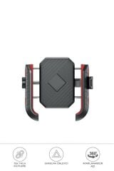 062 Siyah Plastik Bisiklet , Scooter, ATV Motosiklet Telefon Tutucu