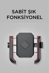 062 Siyah Plastik Bisiklet , Scooter, ATV Motosiklet Telefon Tutucu