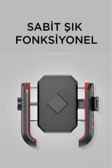 062 Siyah Plastik Bisiklet , Scooter, ATV Motosiklet Telefon Tutucu