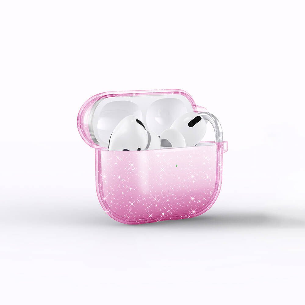 Airpods 3. Nesil Allstar Airbag 32 Parlayan Simli Saydam Renkli Kılıf Pembe