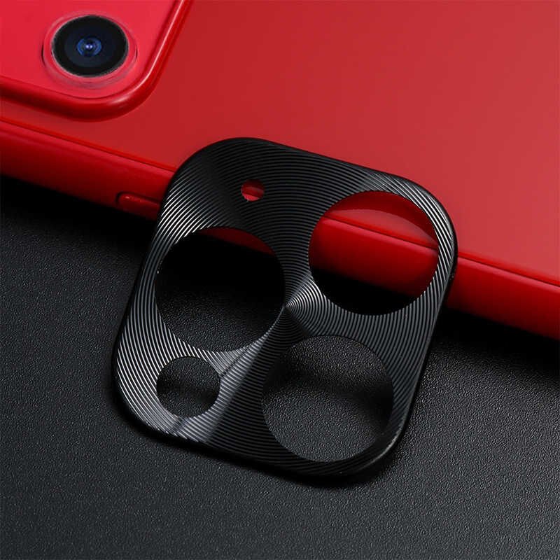 iPhone 11 Pro Metal Kamera Koruyucu Siyah