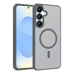 Samsung Galaxy A56 Kılıf Mat Magsafe Şarj Özellikli Hassas Butonlu Renkli Yumuşak Kenarlı Premium Babet Kapak