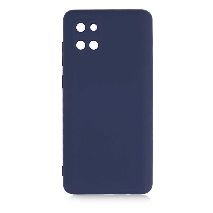 Samsung Galaxy A81 (Note 10 Lite) Kılıf Kamera Korumali Mara Lansman Kapak Lacivert