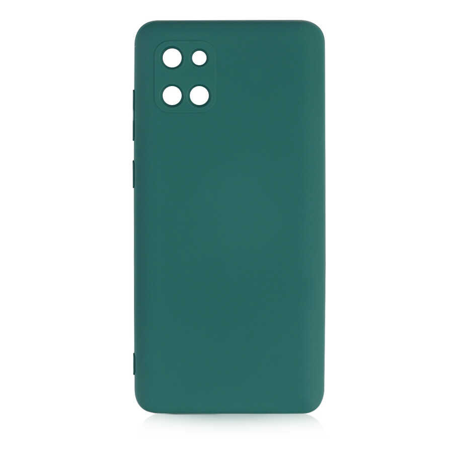 Samsung Galaxy A81 (Note 10 Lite) Kılıf Kamera Korumali Mara Lansman Kapak Koyu Yeşil