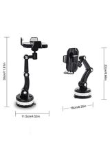 28 Siyah 360° Dönen Araç Içi Ve Masa Üstü Telefon Tutucusu